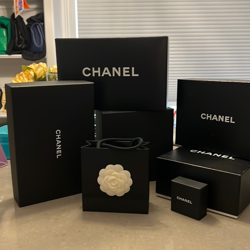 Authentic Chanel Gift Boxes various sizes and small gift bag
